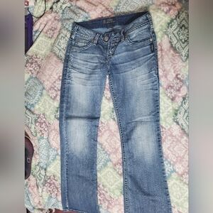 Silver Jeans Blue Boot Cut Denim with Vintage Wash